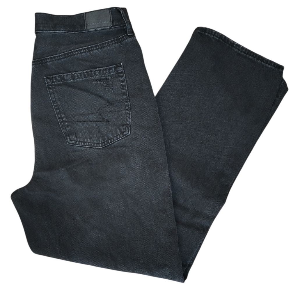 American Eagle Black Highest Rise 90's Boyfriend Jeans Size 10 Long